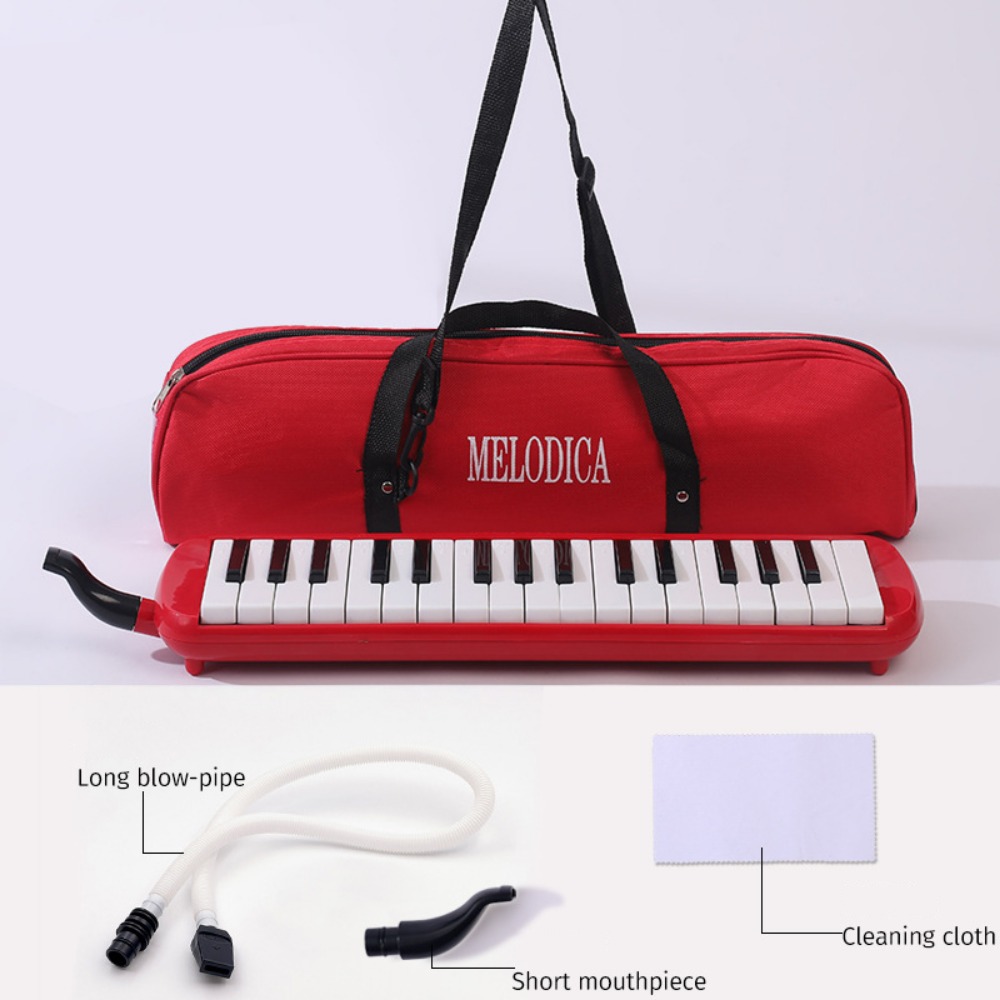 SQUAD 32 phím Pianica Ống ngậm Giáo dục Đàn miệng Hiệu suất Kiểu bàn phím Sáo harmonica Quà tặng - 5