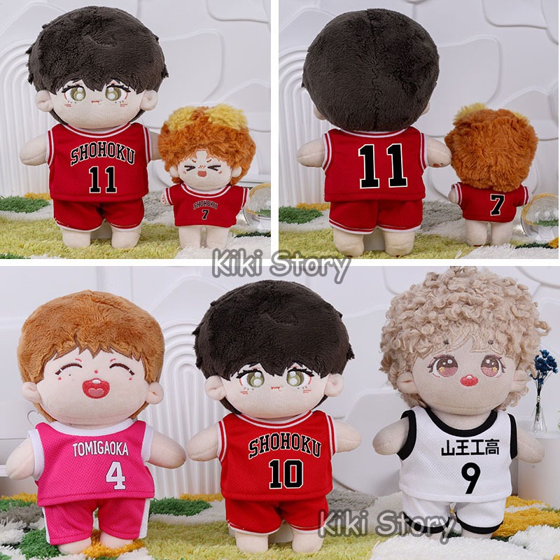 Genuine 10CM 20CM Cotton Doll Clothes SLAM DUNK SHOHOKU TOMIGAOKA Basketball Suit Plush Toys Accessories NCT127 GOT7 WayV Ten Fans Gifts