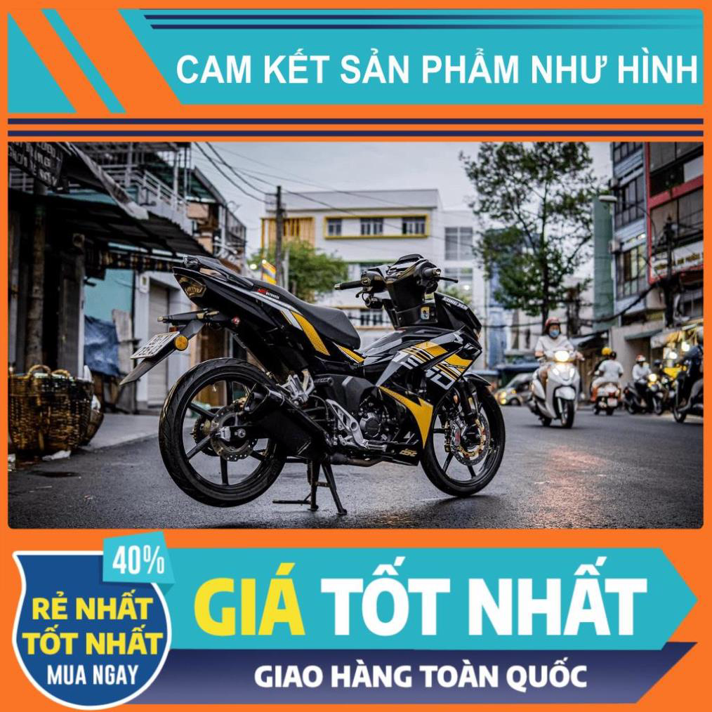 Tem rời Winner V3 - Mẫu RS150R vàng xám đen