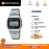 Jam Tangan Pria Casio General A158WA-1DF Digital Dial Stainless Steel Band