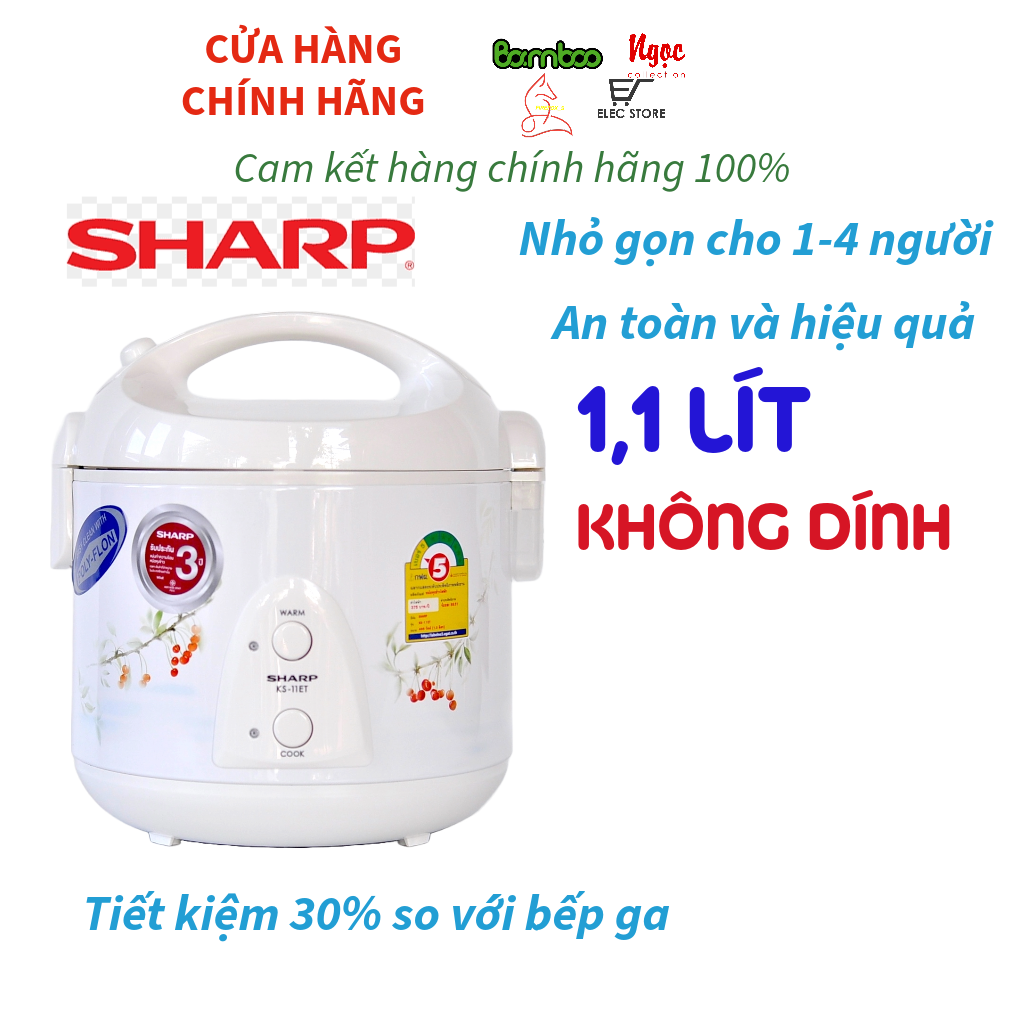 Nồi Cơm Điện SHARP KS - 11ET 1 Lít Nhập Khẩu Thái Lan