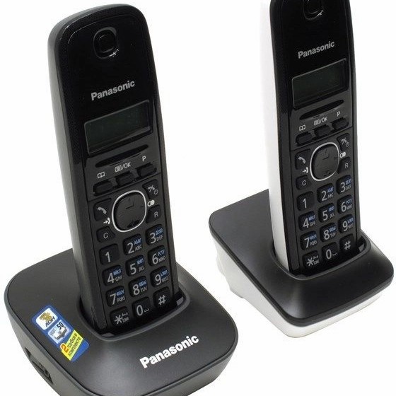TELEPON WIRELESS PANASONIC KX-TG1612 2 HANDSET WIRELESS PHONE TG1612 Giá 1,165,000 Đồng*Miễn phí vận chuyển