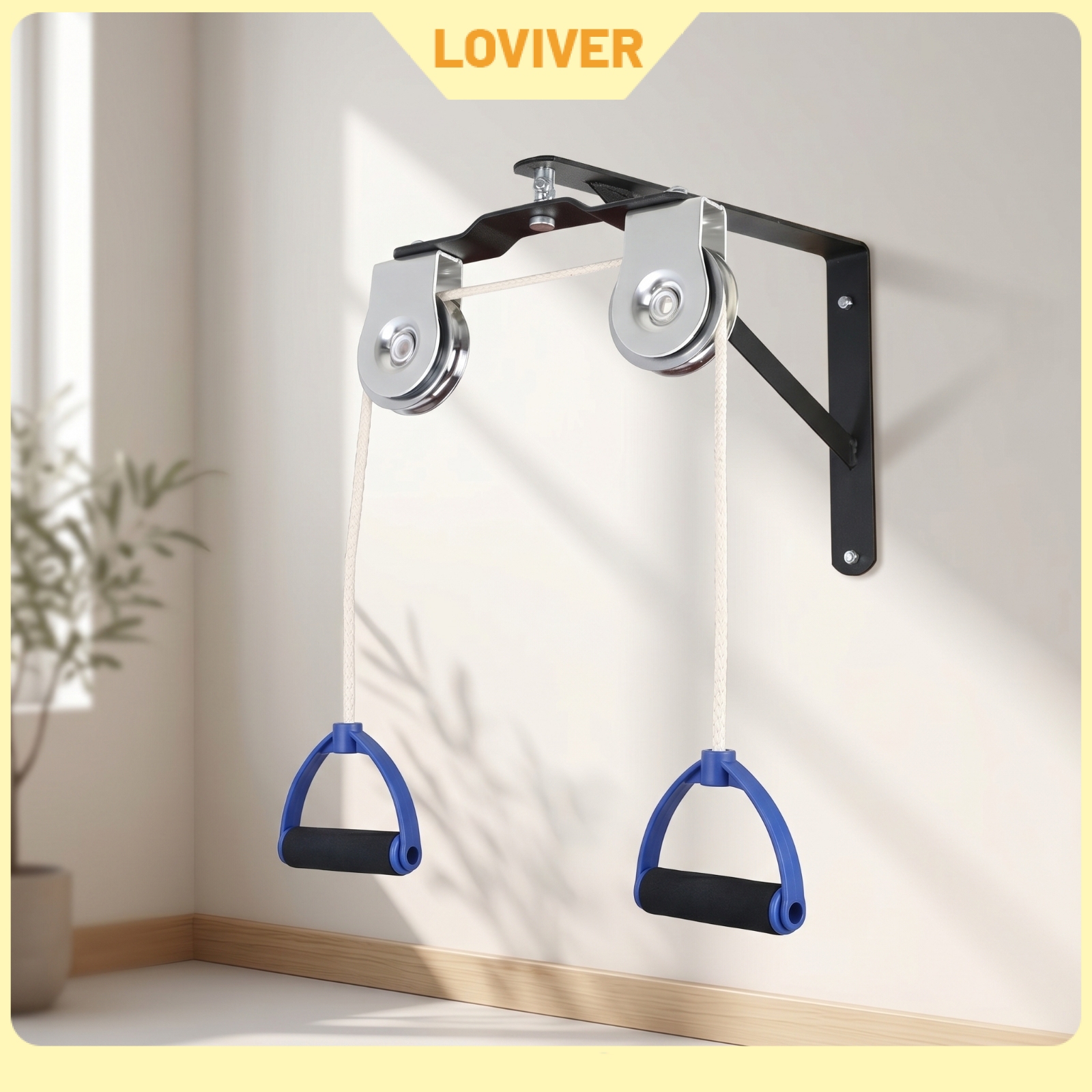 LOVIVER Upper-Limb Wall Mounted Traction Device Adjustable Shoulder Pulley for Stroke Survivors, Home Rehabilitation ราคา 3,180 บาท*ส่งฟรี