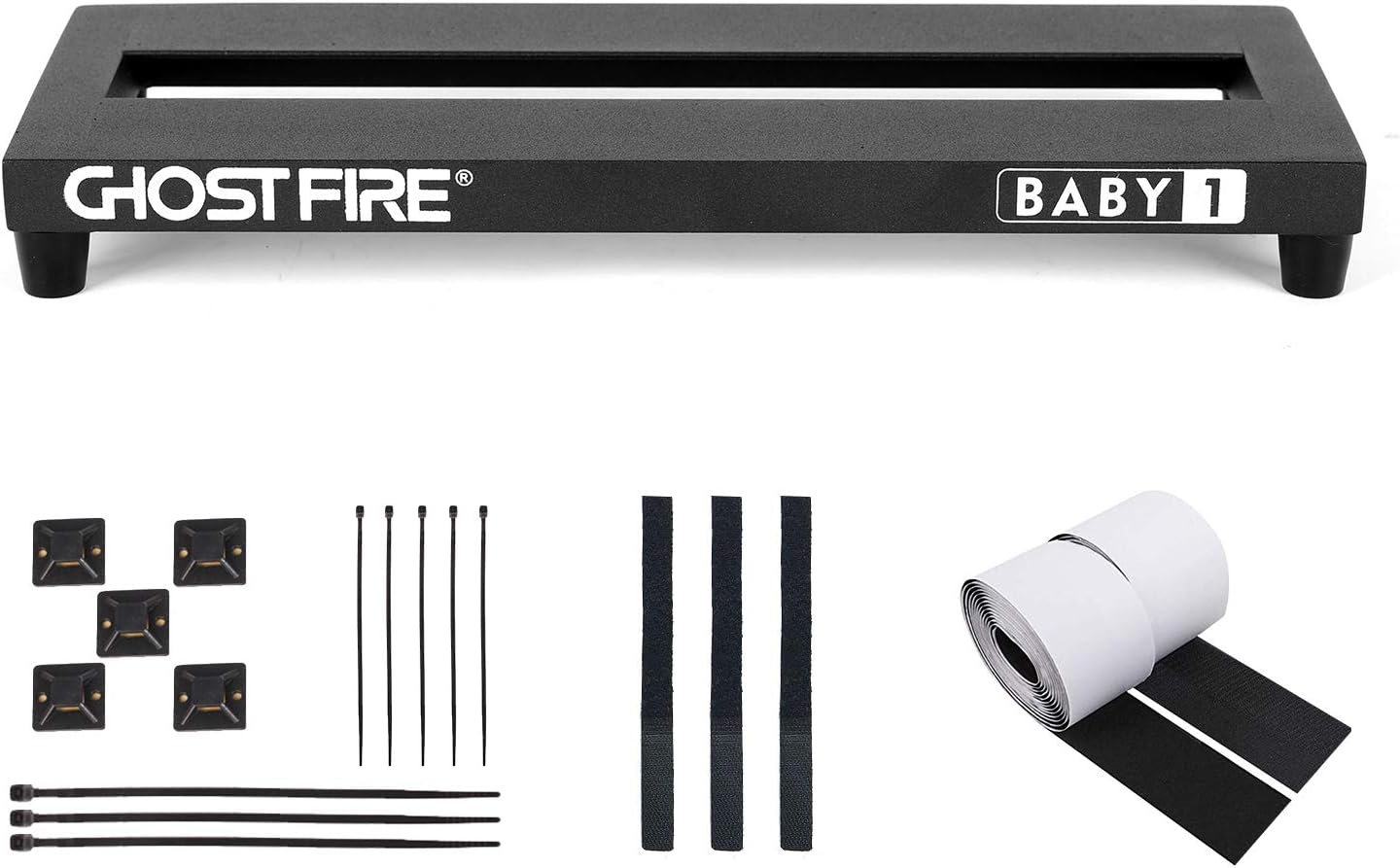 GHOSTFIRE Guitar Pedal Board Aluminum Alloy Effect Pedalboard,V series (V-BABY1-PB(13.7''x5.5'')) ราคา 1,072 บาท*ส่งฟรี