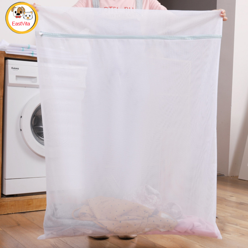 Local delivery Thickened Laundry Bags With Zipper Extra Large Laundry Net For Curtains Coats Sweaters Pillows Carpets Towels ราคา 87 บาท*ส่งฟรี