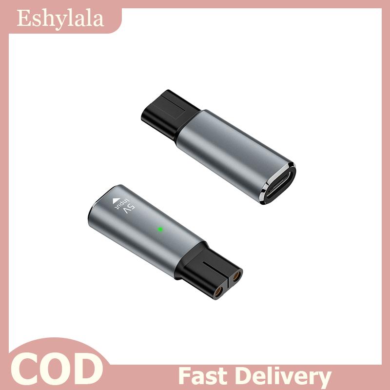 Eshylala 5V 4.3V 8V 15V USB-C Adapter For Philips Shaver Charging Connector Type-C To Hair Clipper Charger Adapter With Indicator Presyo 53 Piso*Libreng Shipping