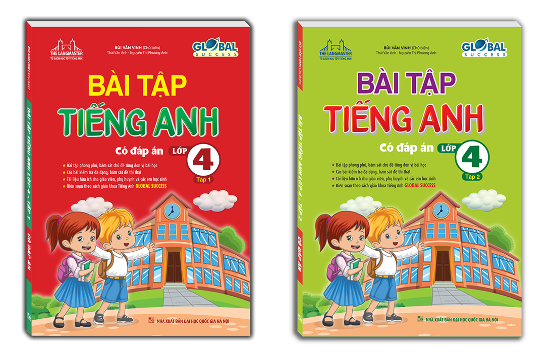 Sách - Combo 2c - GLOBAL SUCCESS - Bài tập tiếng anh lớp 4