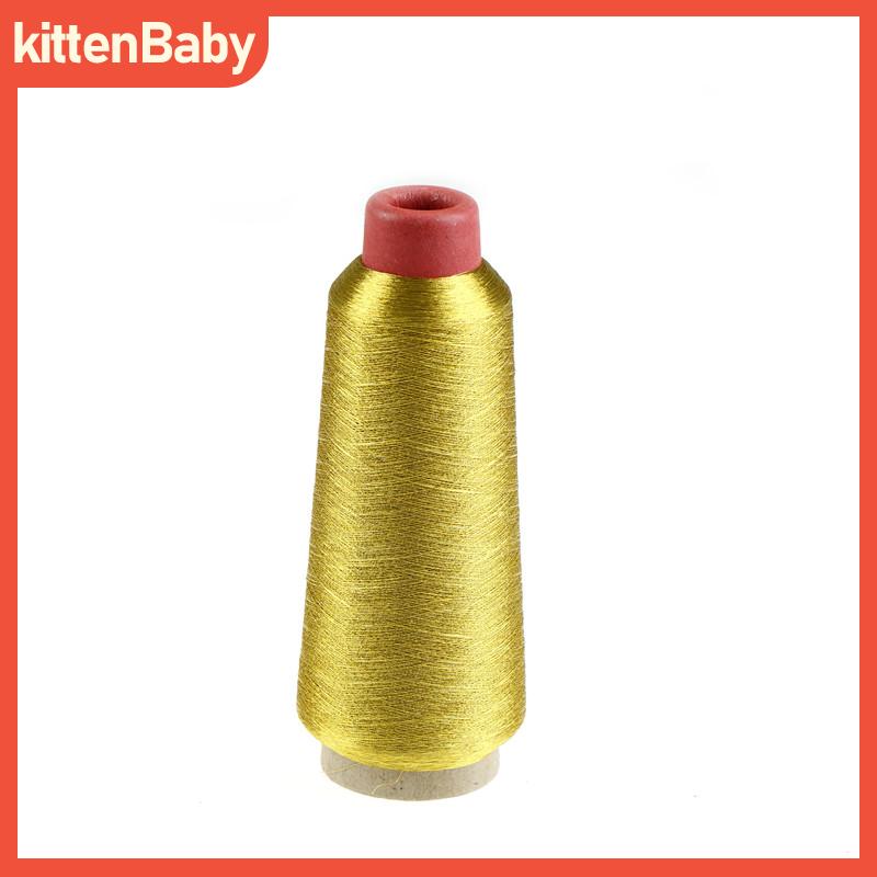 kittenBaby ด้ายปักครอสติชคอมพิวเตอร์สีทอง เงินยาว3000เมตร