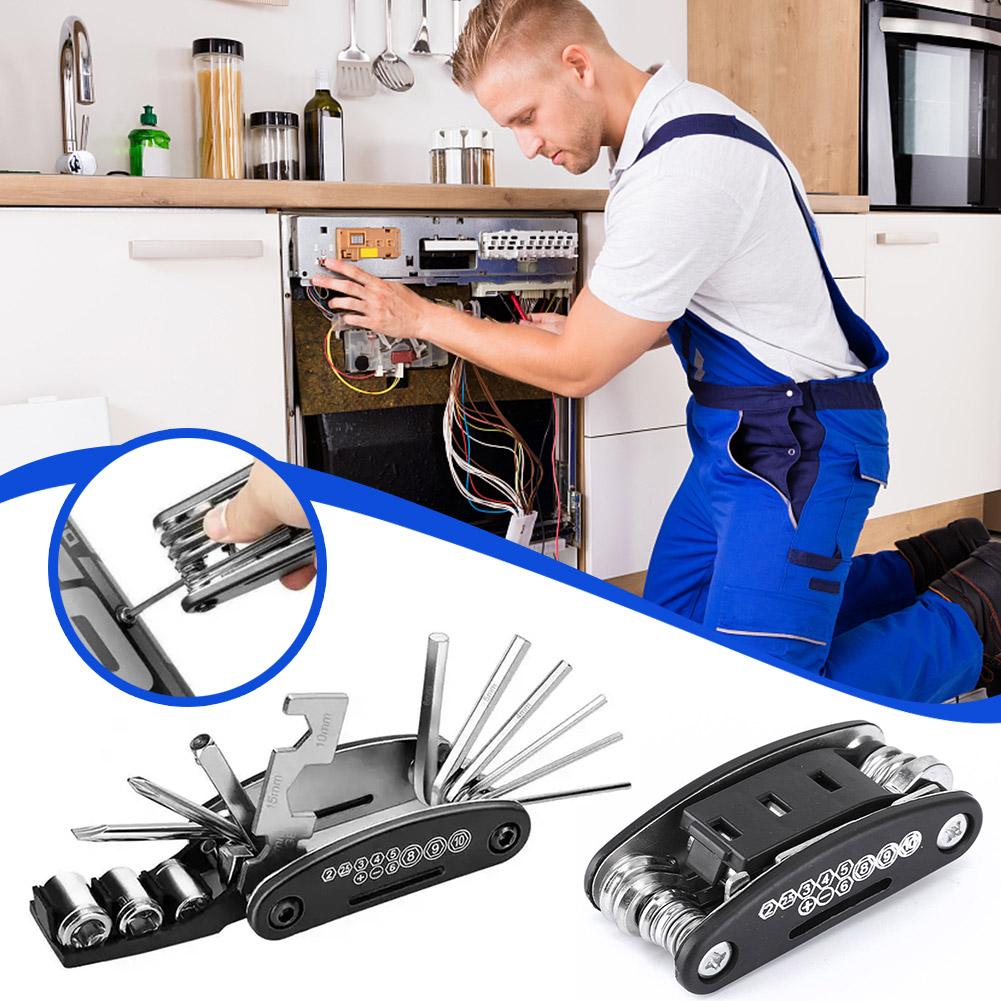 Repair Tool Repair Combination Multifunctional Folding Set Tool Wrench A5V2