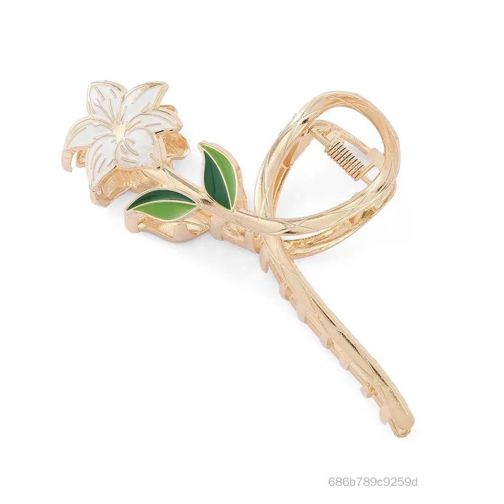 Lily Flower Tóc thanh lịch vuốt tóc lớn Tính khí sát cá mập TF-Ais-VN