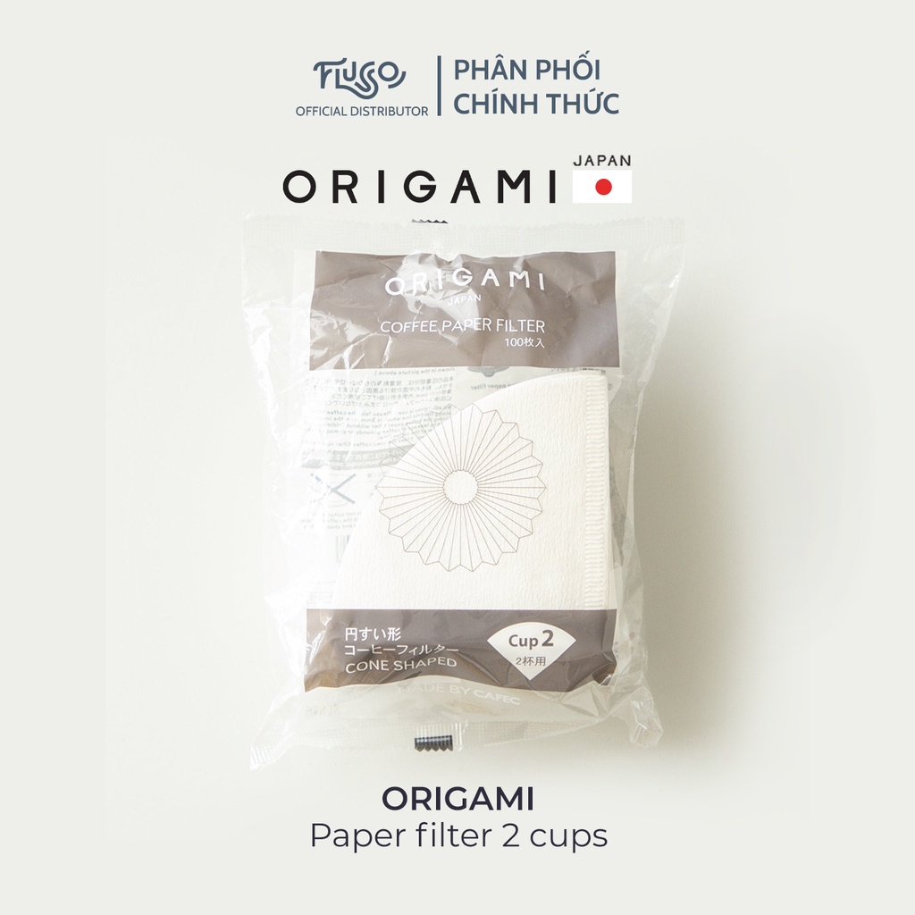 Giấy lọc cà phê origami - origami paper filter