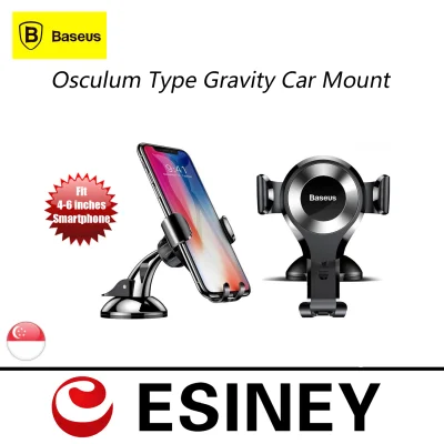 Original BASEUS Gravity Phone Holder Osculum Type Gravity Car Mount Phone Mount - GoodFindSG