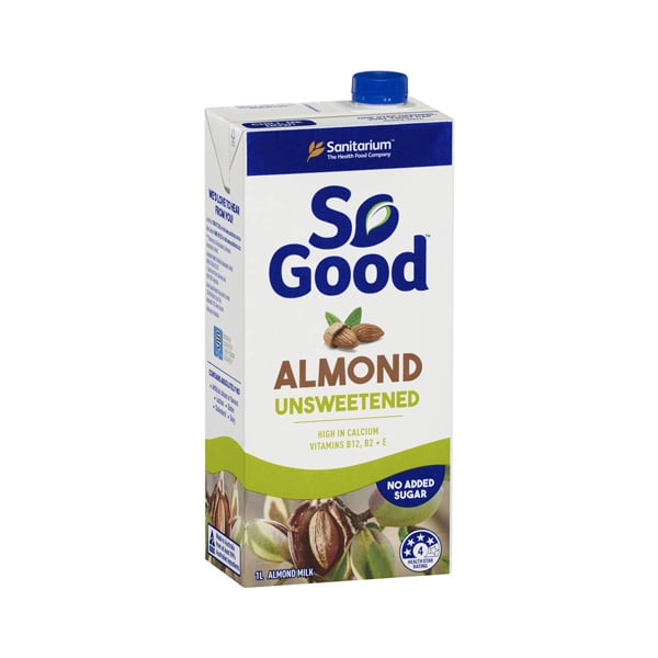 Sữa hạnh nhân không đường So Good 1l