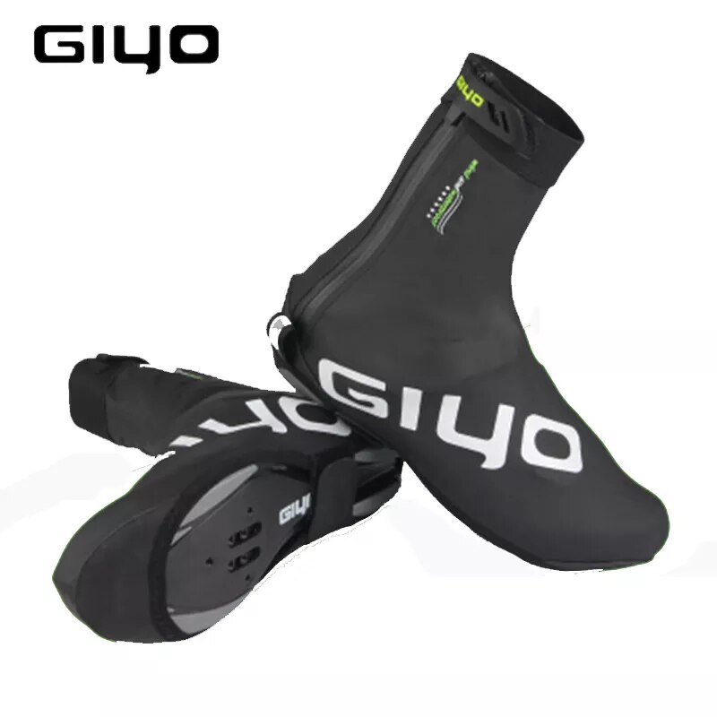 Waterproof Windproof Fleece Warm Cycling Lock Shoe Covers Reflective Bicycle Overshoes Winter Road Bike Shoes Cover Protector Kneeboards