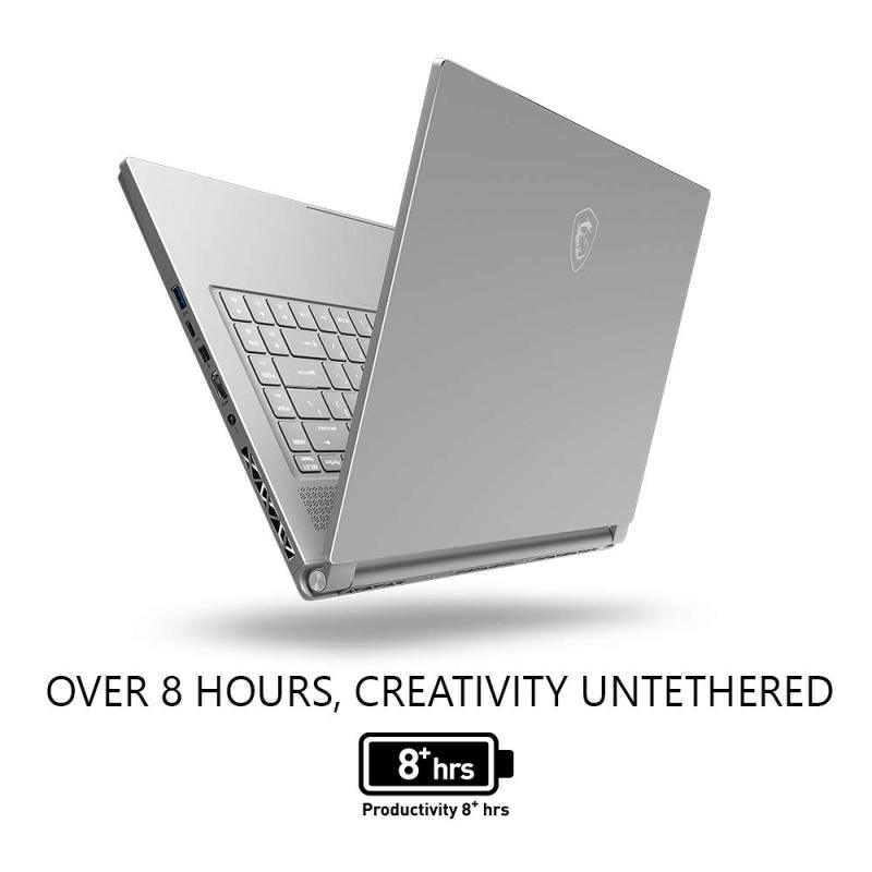 MSI P65 Creator 8RD-021 Thin Bezel Gaming/ Productivity Laptop 15.6 100% sRGB Display GTX 1050TI 4G i7-8750H 16GB 256GB NVMe SSD Win 10 PRO, Aluminum Silver
