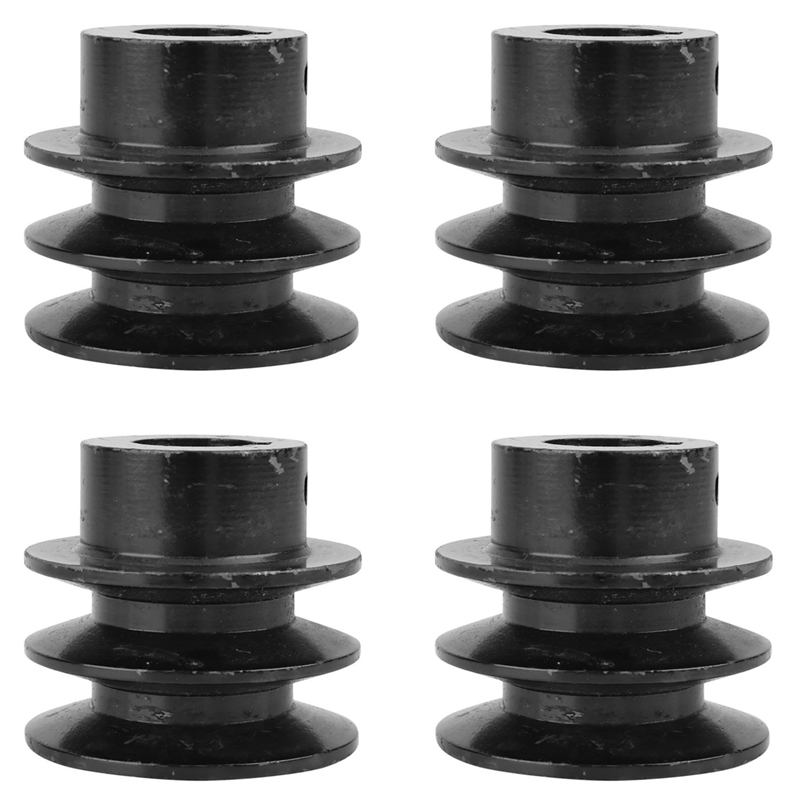 4X Double V Belt Pulley for 20mm Bore Groove Pulley A Belt for 168F 170F GX110 GX120 GX160 7HP Engin