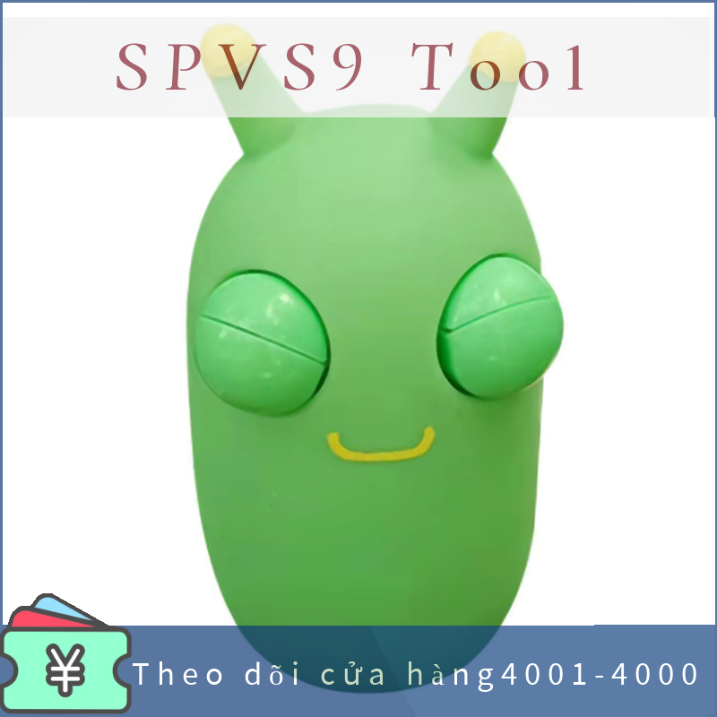 SPVS9 Đồ chơi véo giun cỏ vui nhộn Đồ chơi bóp giun nảy mắt xanh quà tặng giáng sinh