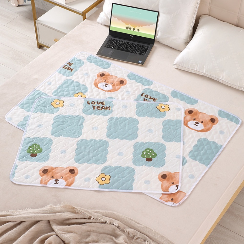 SWIFTTIDE Cute Cartoon Baby Urine Mat Waterproof Breathable Bedding Urine Pads Soft Cloth Menstruation Pad Baby