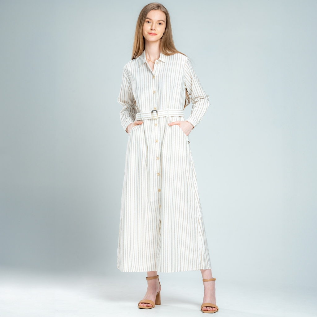 C2 Vagish Khaki Dress Wanita - Merek C2 Outfitters Harga 229,900 rupiah*Gratis Ongkir