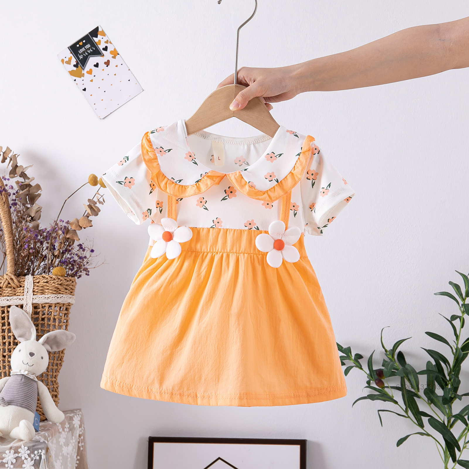 New💕baby Girls Princess Dress 2024 MỚI thời trang trẻ em váy cô gái mùa hè quần áo thời trang bé gái TF-Mel-VN