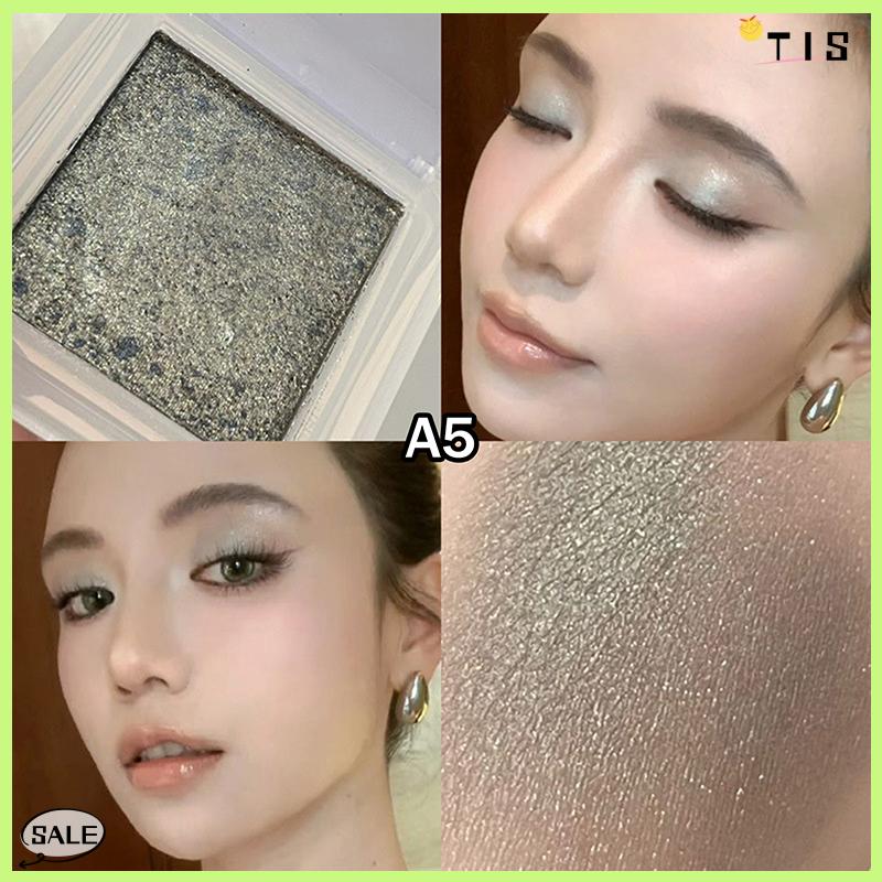 Follow Get New【TIS】 Herorange Tắc Kè Hoa Eyeshadow Highlighter màu duy nhất cao sắc tố long lanh bảng màu ngọc trai mắt trang điểm - 6