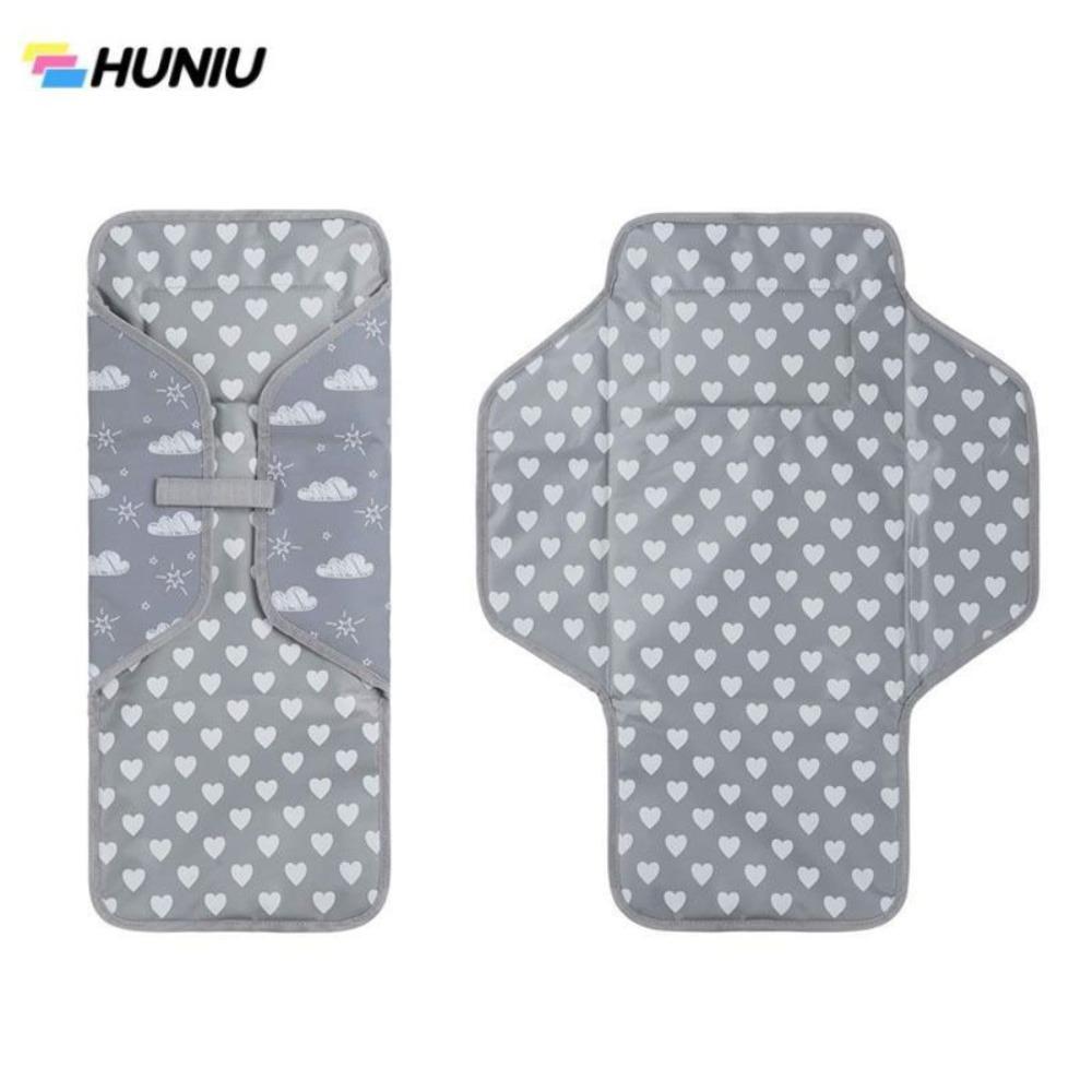 HUNIU อ๊อกซ์ฟอร์ด แผ่นเปลี่ยนผ้าอ้อม แบบพกพาได้ กันน้ำกันน้ำได้ เครื่องเปลี่ยนผ้าอ้อมเด็กแรกเกิด นุ่มนุ่มๆ ขนาดกะทัดรัดกะทัดรัด แผ่นผ้าอ้อมเด็ก กิจกรรมกลางแจ้งกลางแจ้ง ราคา 222 บาท*ส่งฟรี