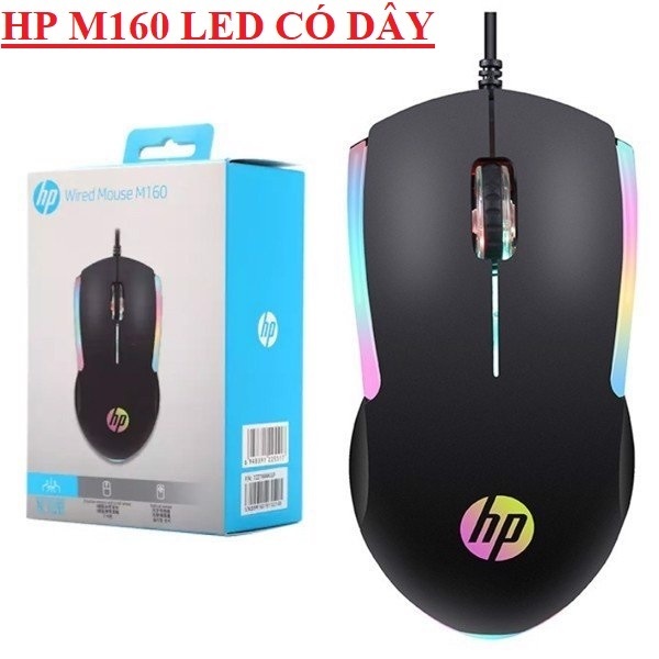 Chuột máy tinh có dây Hp M160 led và Chuột Máy Tính Có Dây HP M10/ Miếng Lót Chuột Tyloo Y11 245*320*3MM