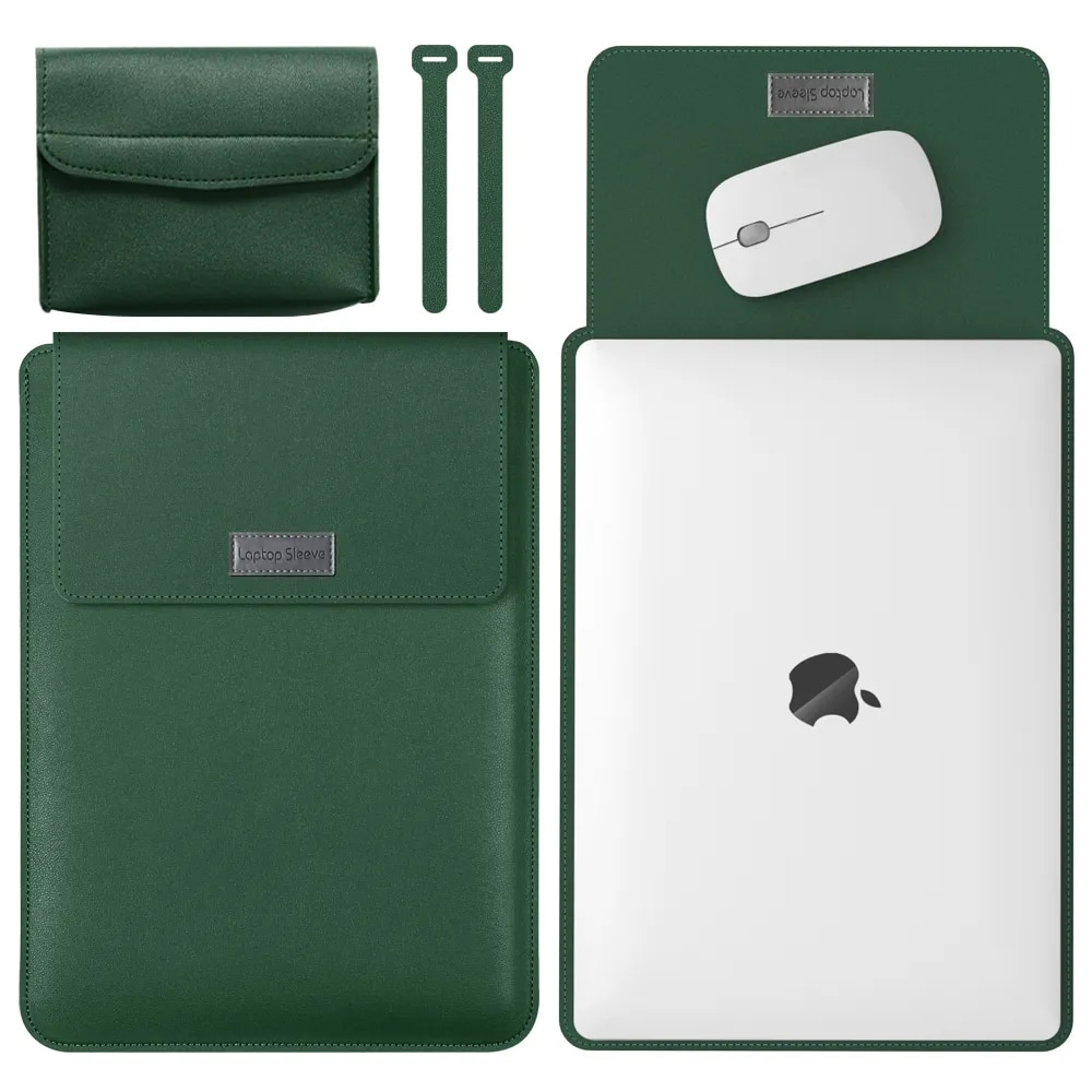 Chất liệu Da PU Túi đựng laptop Túi bao cho MacBook Air Pro 13 M2 M1 2022 2020 14 16 máy tính xách tay bìa cho HP 15 inch trường hợp