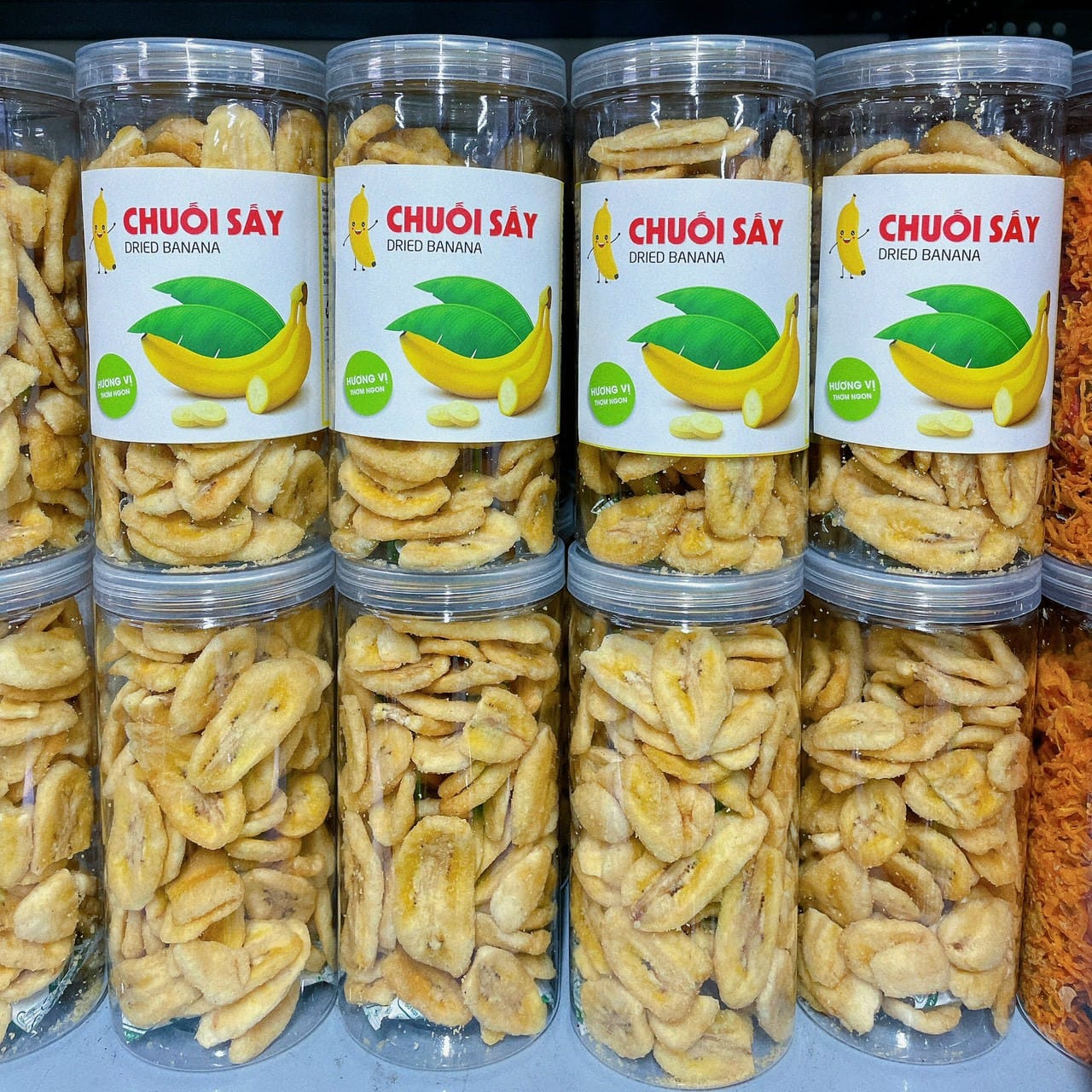 Chuối sứ sấy giòn 300g, ăn vặt, ăn kiêng