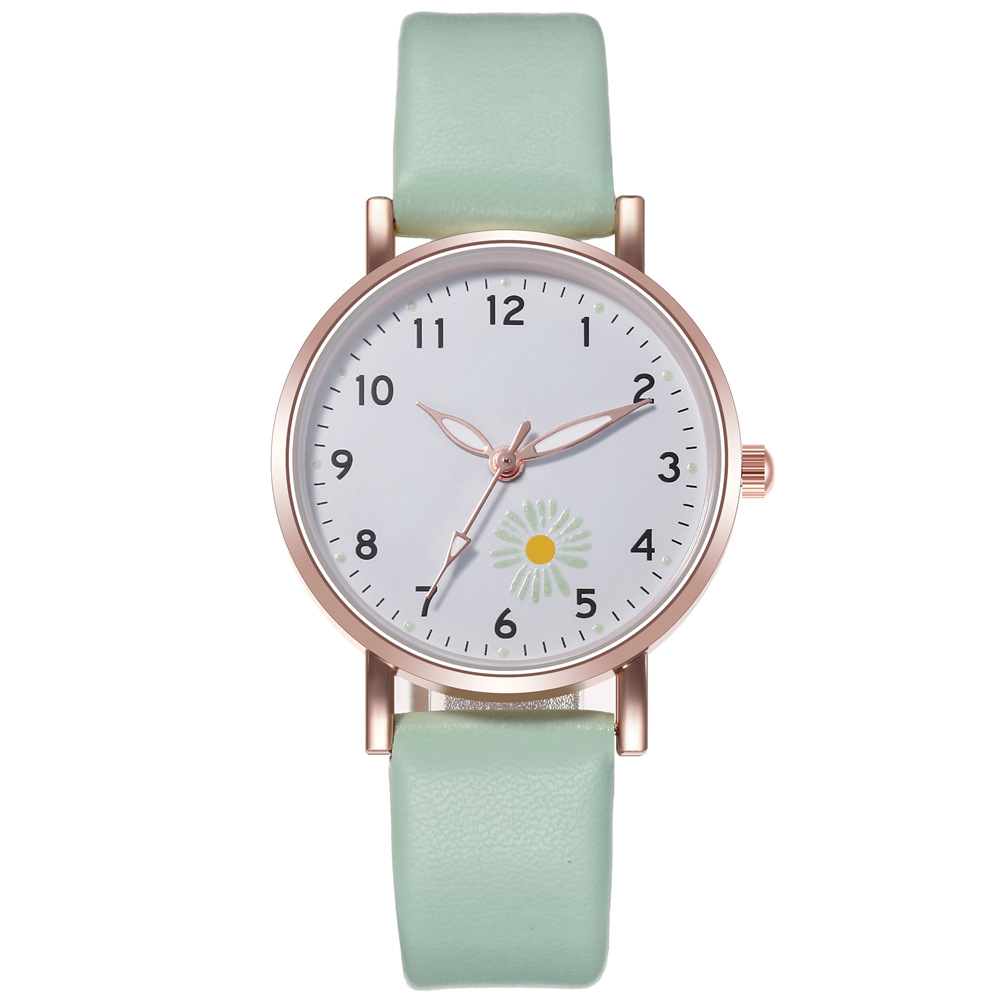 Đồng hồ xu hướng đơn giản phong cách Hàn Quốc mới đồng hồ đeo tay dạ quang sinh viên nữ Đồng hồ dạ quang sinh viên dễ thương làm mới