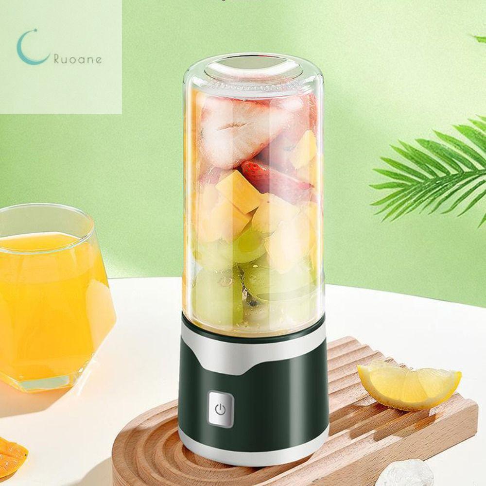 RUOANE Có thể sạc lại Cốc ép trái cây điện USB Cúp Đôi 500 ML Cốc xay sinh tố Di động Thiết bị cầm tay Cốc trộn Du lịch