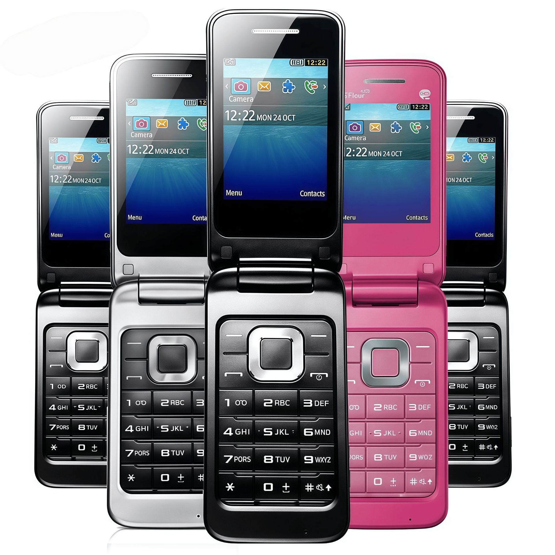 Samsung C3520 GSM 2G non-intelligent mobile clamshell elderly machine elderly student function mobile phone 2.4 inches portable and lightweight ราคา 938 บาท*ส่งฟรี