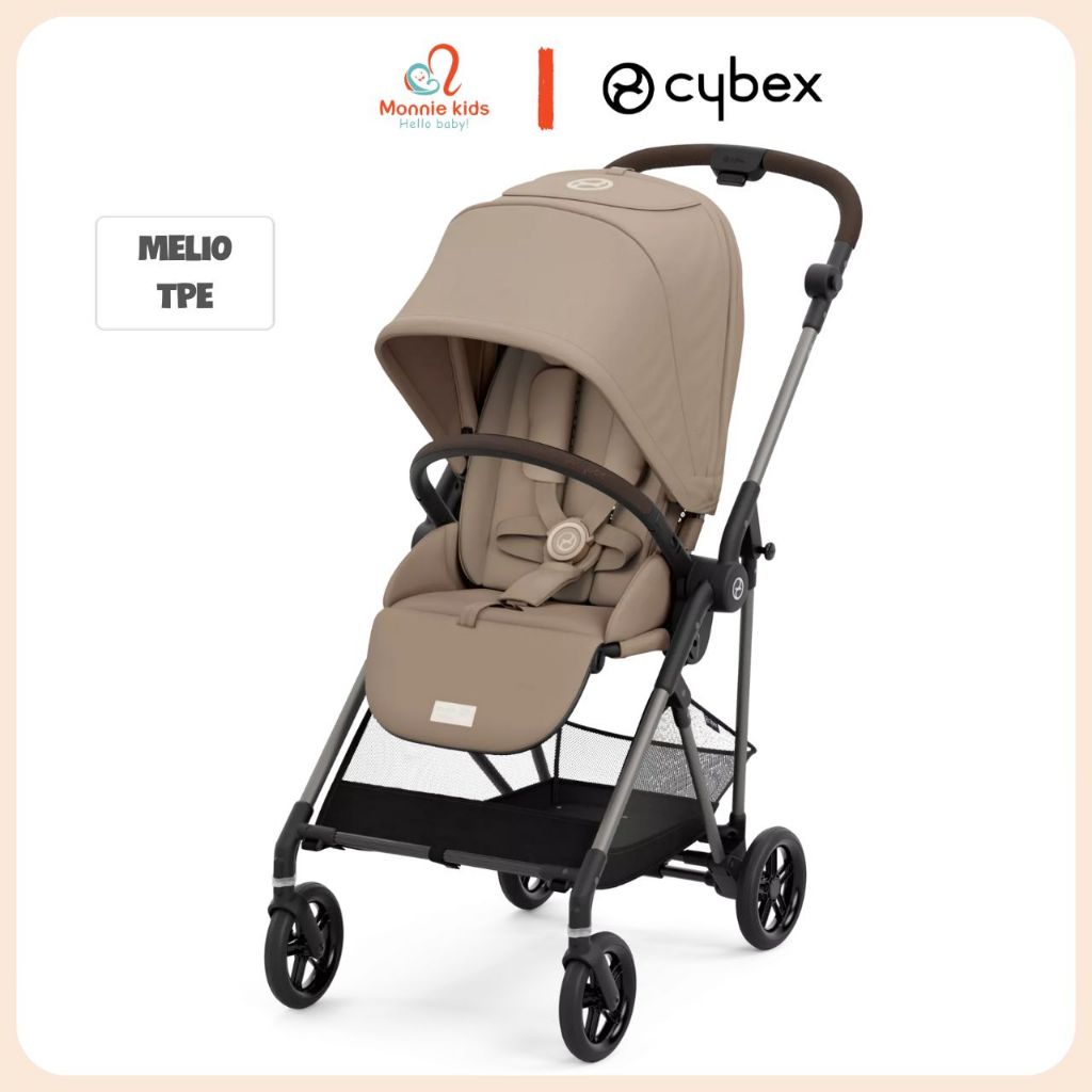 Xe đẩy 2 chiều Cybex Melio TPE cho bé sơ sinh, xe nôi du lịch siêu nhẹ cao cấp - Monnie Kids