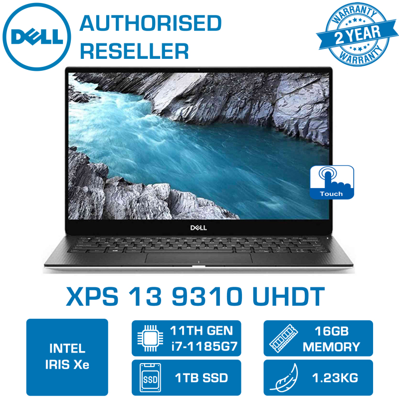 DELL XPS 13 9310 UHDT (i7-1185G7 | 16GB | 1TB M.2 NVMe SSD | INTEL IRIS Xe | WIN10 HOME | 13.4 4K TOUCH DISPLAY UHDT) 2YR WARRANTY BY DELL