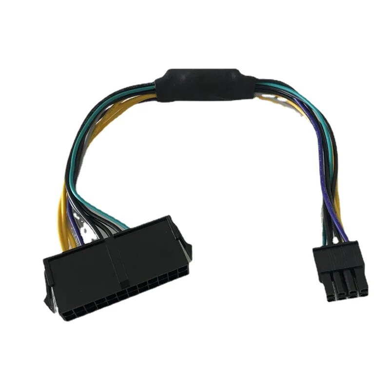 ATX 24Pin nữ để Bo mạch chủ 8Pin nam cho Dell OptiPlex 3020 7020 9020 T1700 1010 máy chủ dây cáp điện cho bộ chuyển đổi dây 30cm 18AWG