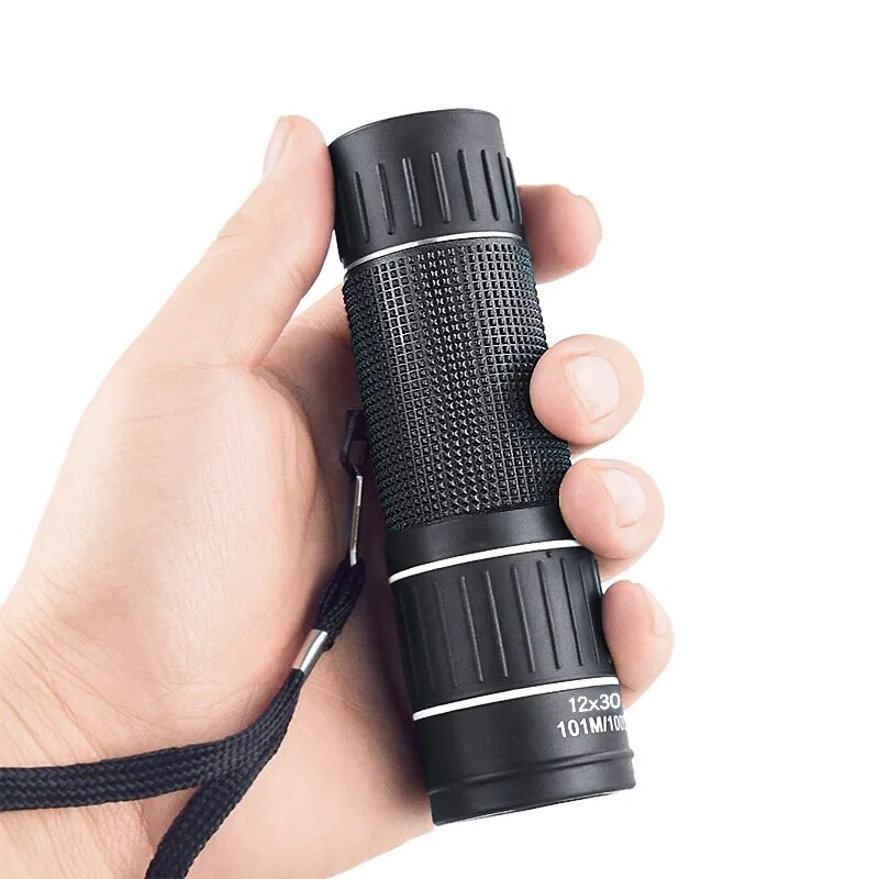 Cổ phiếu hạn chế 12*30 ống nhòm một mắt cao HD hình ảnh mini dễ di chuyển nhỏ Ống nhòm một mắt