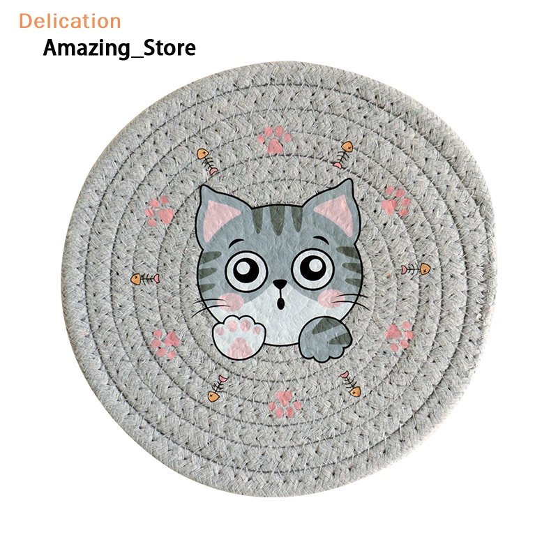 Amazing_Store Insulated bowl mat table cat pattern kitchen decoration ราคา 24 บาท*ส่งฟรี
