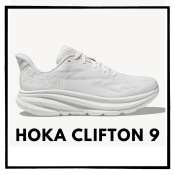 Hoka Clifton 9 White Sports Shoes, Men's/Women's, Size 36