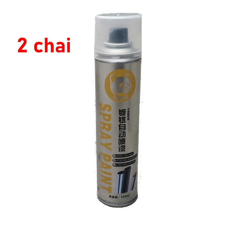 Sơn Bạc Mạ Crom Sơn Xịt Mạ Chrome Sáng Bóng 350ml - Chai Sơn Mạ Siêu Bóng-Sơn xe