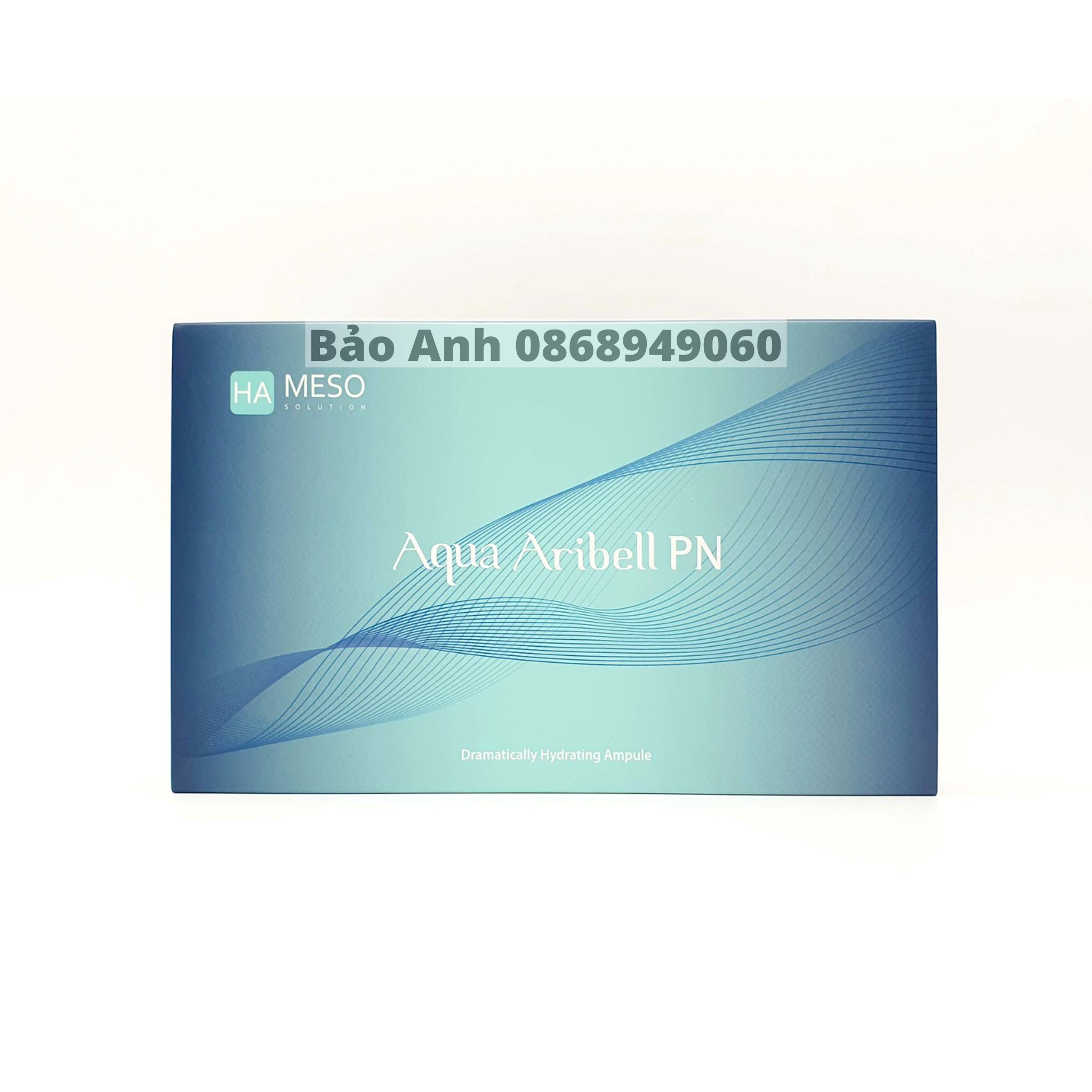 Tinh chất căng bóng da tiêm meso Cá Hồi Aqua Aribell PN - 1 hộp 10 lọ