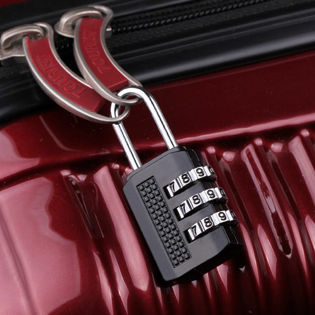 Tủ khóa bền và thiết thực khóa kết hợp tiện lợi 3 tổ hợp số hành lý ổ khóa Khóa được mã hóa