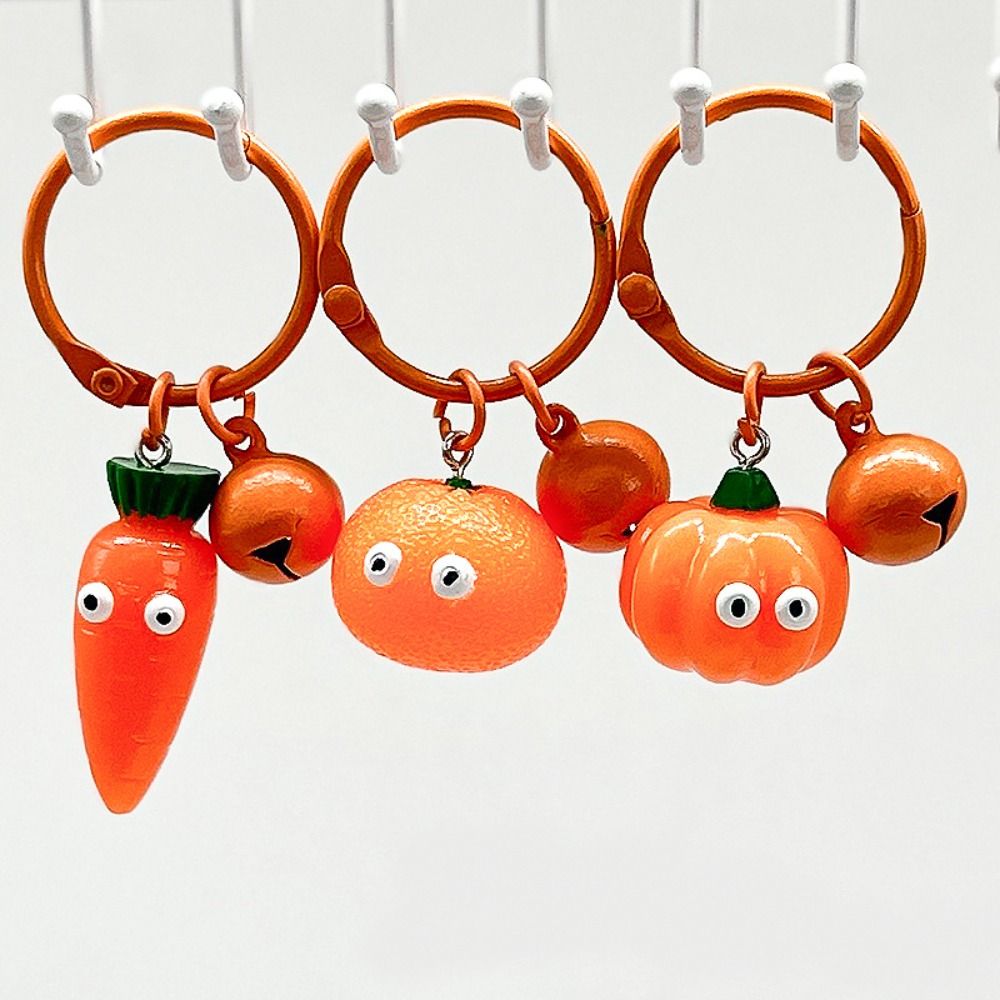 CICI móc khóa treo balo móc khóa cặp đôi móc khóa cute móc khoá độc lạ Cà rốt cam Móc chìa khóa mô phỏng màu cam Bí ngô PVC Móc chìa khóa hình cà rốt mini màu cam Móc chìa khóa Mini Mặt dây chuyền cà rốt trái cây mô phỏng Quà tặng móc chìa khóa