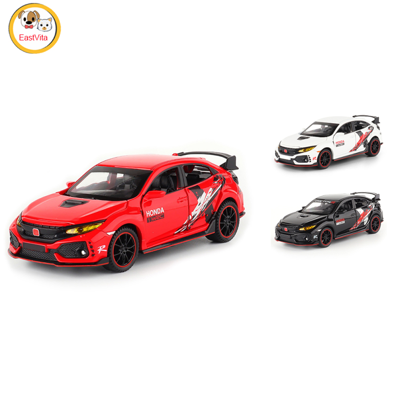Children Alloy Pull-back Car Model 6 Door Openable Diecast Car With Sound