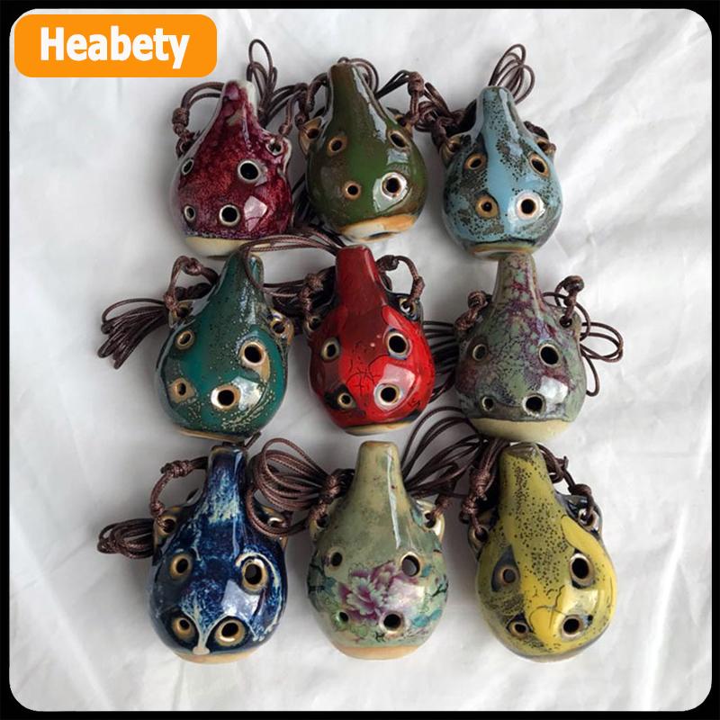 【2-3 ngày giao hàng】 6 lỗ nhỏ Ocarina sáo người mới bắt đầu cụ du lịch lưu niệm cụ phụ kiện mặt Dây Chuyền Gốm