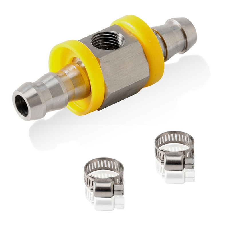 Cảm biến Đồng Hồ Đo Áp suất nhiên liệu ống dẫn nhiên liệu 3/8 inch Bộ chuyển đổi phù hợp hình chữ T