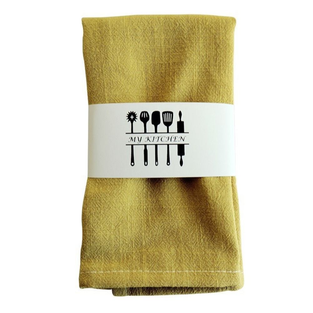 ZM6J3J Tái sử dụng Khăn ăn vải lanh cotton Mềm Trang trí bàn Khăn trà Đa năng Hoài cổ Tấm lót đĩa Tiệc - 5