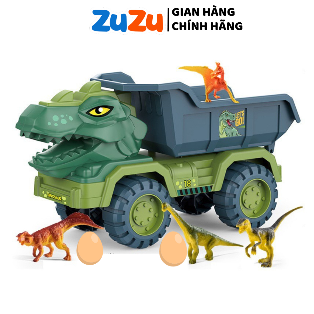 Đồ chơi xe ô tô chở khủng long ZuZu CỠ LỚN trẻ em