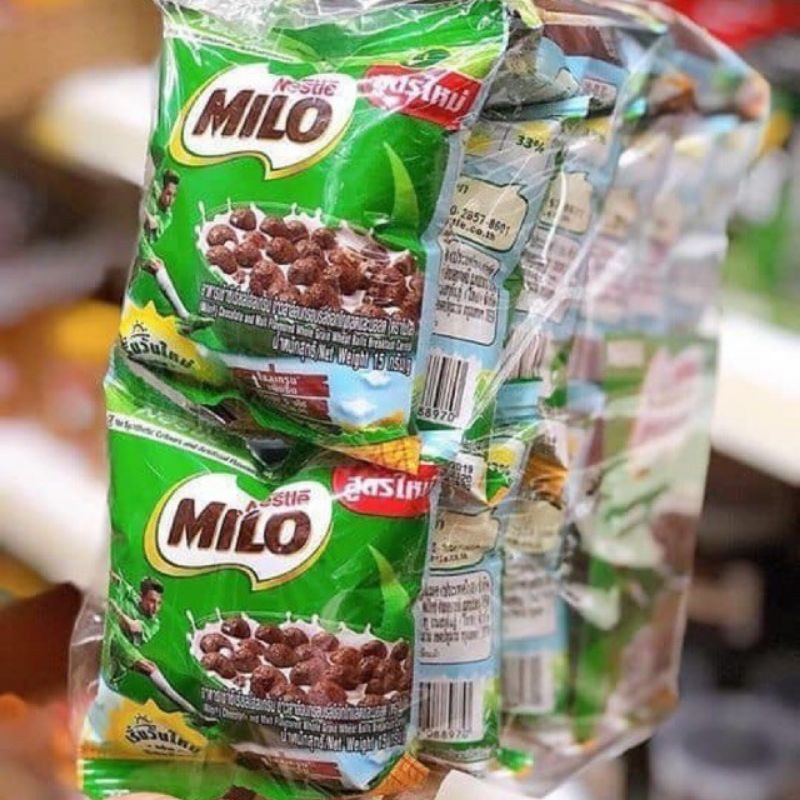 CHÍNH HÃNG Bimbim Milo Nestle Viên Tròn Gói 15g - Ăn Siêu Ngonnnn
