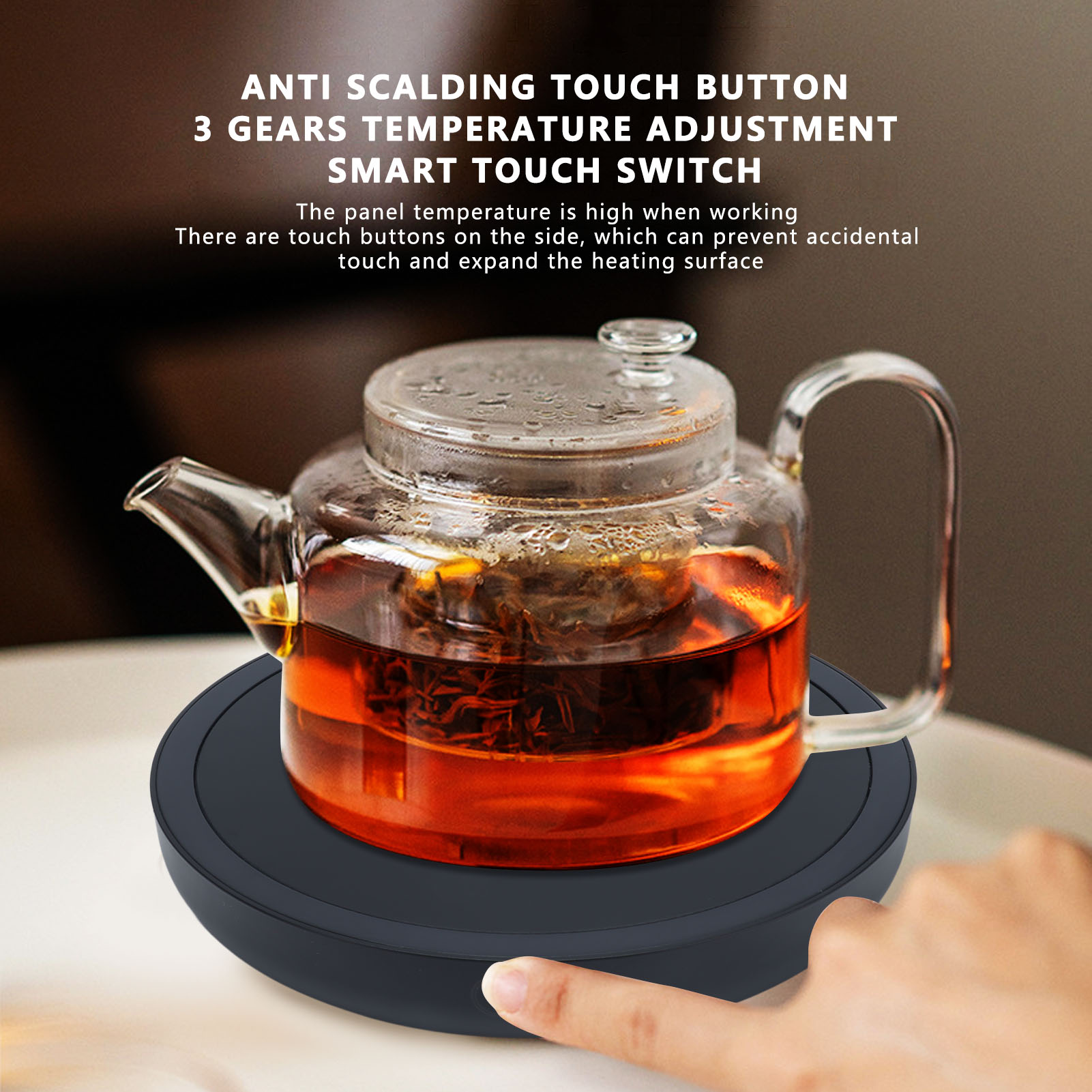 Cup sưởi ấm cơ sở 36 Wát dụng cụ giữ nhiệt cốc cà phê chống bỏng nút thông minh cho văn phòng cho khách sạn cho nhà bếp