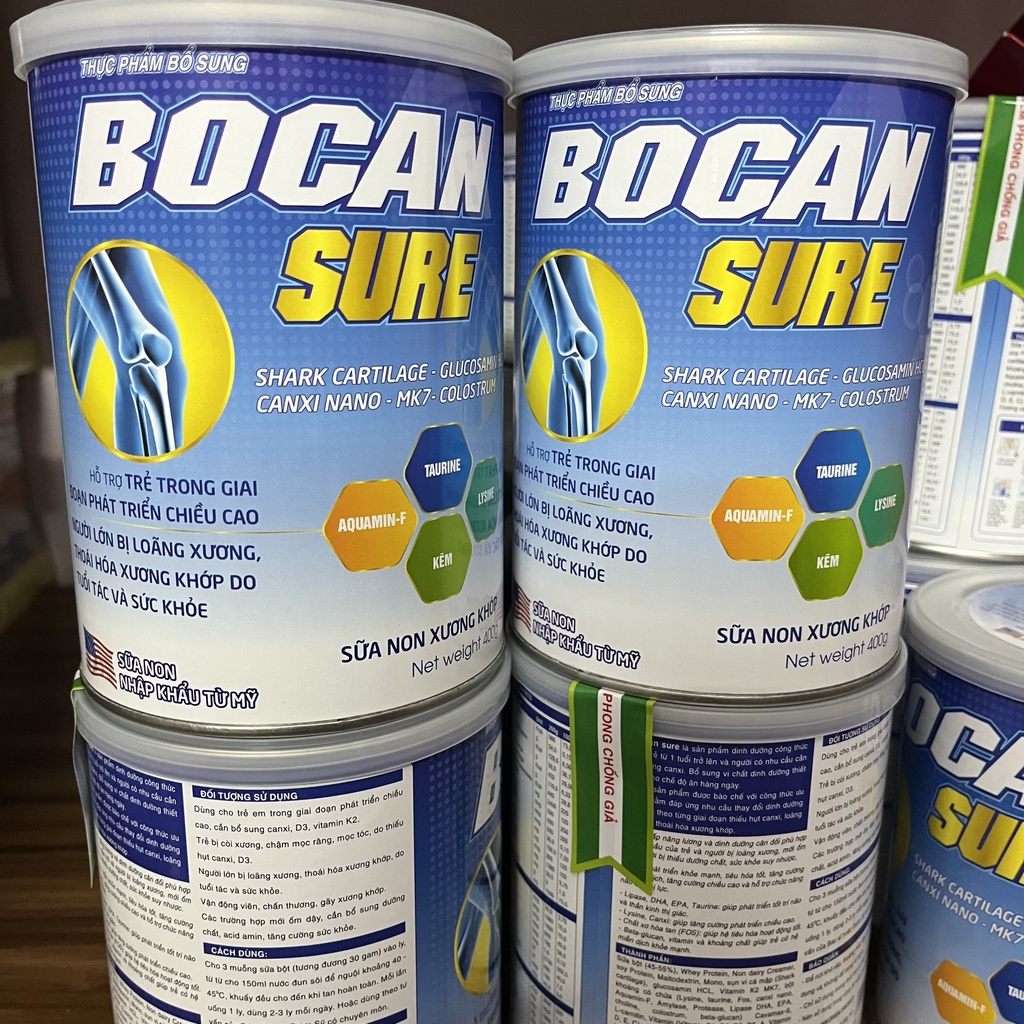 Sữa non xương khớp Boca Sure dành cho người bị xương khớp hộp 400g